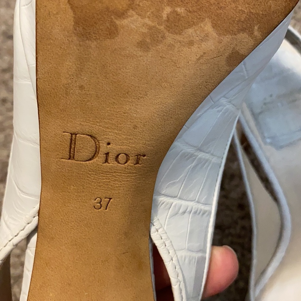 White Christian DIOR HEELS - Picture 7 of 12
